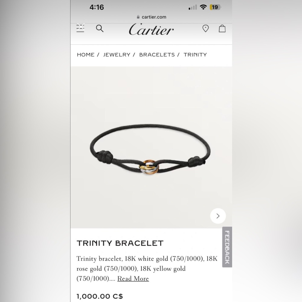 Cartier bracelet